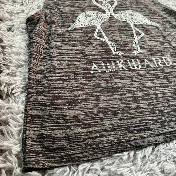 Awkward Flamingo Weirdo Y2K Grunge Tomboy Quirky Casual Lounge Tank - Picture 2 of 4